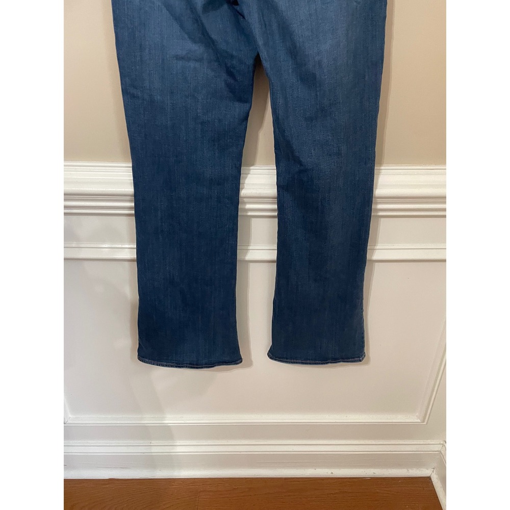 American Eagle Super Stretch Artist Flare Jeans Size 14 Long Medium Blue Wash - Picture 5 of 8